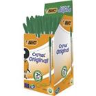 BIC Cristal® Balpen Groen Met dop 50 Stuks