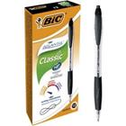 BIC Atlantis Classic balpen zwart Medium 0,4 mm 12 stuks