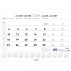 Brepols Wire-O Kalender 2025 1 Maand per pagina Nederlands, Frans, Duits, Engels 31,5 (B) x 0,6 (D) x 46 (H) cm Wit