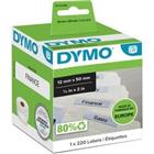 DYMO LW Ordnerrugetiketten Authentiek 99017 S0722460 Zelfklevend Zwart op Wit 12 x 50 mm 220 Etiketten