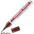 edding 3000 Permanent marker Medium Ronde punt 1,5-3 mm Bruin Navulbaar