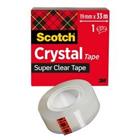 Scotch Crystal Clear Tape Plakband 19 mm x 33 m Transparant