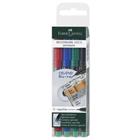 Faber-Castell OHP Marker Extra Fijn 4 Stuks