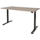 Schaffenburg Bureau Dextro Basic Havanna kersen, zwart 1600 x 800 mm