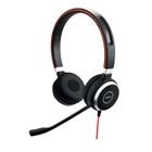 Jabra Evolve 40 Bedraad Stereo Telefoonheadset Over het hoofd met Noise-cancellation met Microfoon Zilver, zwart 3,5 mm Jack