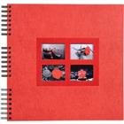 Fotoalbum spiraal Momento 32x32 rood 60 pagina’s 360 foto’s