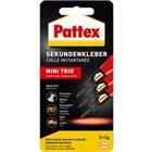 Pattex Secondelijm Permanent Vloeibaar Transparant PSMT3 3 Stuks à 1 g