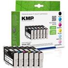 KMP E111V Inktcartridge Compatibel met Epson T0807 zwart, cyaan, fotocyaan, magenta, fotomagenta, geel Pak van 6 stuks