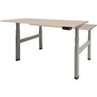 Schaffenburg desk schaffenburg 160x80 dextro plus lindberg oak 25mm-aluminium