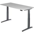 Hammerbacher Zit-sta-bureau XBHM Grafiet, grijs, 1.800 x 800 x 720 mm