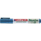 edding Ecoline 21 Permanent marker Medium Ronde punt 1,5 - 3 mm Blauw