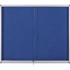 Bi-Office Exhibit Indoor Vitrine Niet magnetisch 8 x A4 Ja 96,7 (B) x 70,6 (H) cm Blauw