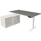 Bureau compleet Move 1, wit, memory functie, B180 x D80 /B102 x D50 cm