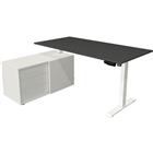 Bureau compleet Move 1, wit, memory functie, B180 x D80 /B102 x D50 cm