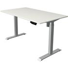 Zit/sta bureau Move1 zilver, memory functie, B140 x D80 x H74-123 cm.