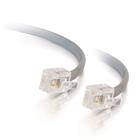 C2G 5m RJ11 6P4C Straight Modular Cable Signaalkabel Grijs