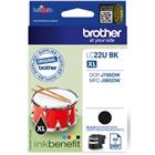 Brother LC22UBK Origineel Tonercartridge Zwart