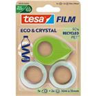 tesa Plakbandhouderset tesafilm Eco & Crystal Groen, transparant 19 mm (B) x 10 m (L) PET (Polyetheentereftalaat)