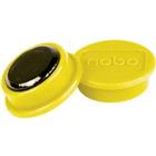 Nobo Whiteboard-magneten Geel 0.1 kg draagkracht 13 mm 10 Stuks