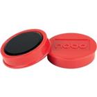 Nobo Whiteboard-magneten Rood 1.5 kg draagkracht 38 mm 10 Stuks