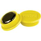 Nobo Whiteboard-magneten Geel 0.3 kg draagkracht 24 mm 10 Stuks