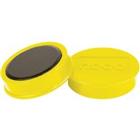 Nobo Whiteboard-magneten Geel 1.5 kg draagkracht 38 mm 10 Stuks