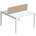 Bureauscheidingswand stof M1 voor bureau Bench Easy Office