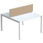 Bureauscheidingswand stof M1 voor bureau Bench Easy Office