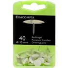 Exacompta Punaises PS (Polystyreen) 10 mm Wit Pak van 40