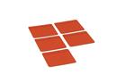 Magneetfolie Scrum rood, set van 5 stuks