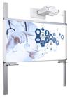 Projectiebord emailstaal mat wit (16:9), Extraflat profiel, enkelvlaks voor touch projector (o.a. Ep 150x240 cm