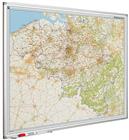 Landkaart bord Softline profiel 8mm, BelgiÃ« PC 100x130 cm