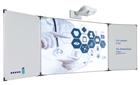 Projectiebord emailstaal mat wit (16:9), Extraflat profiel, 5-vlaks voor pen projector (o.a. Epson 1 120x214 cm