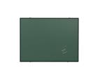 Krijtbord zwart Softline profiel 8mm, emailstaal groen 150x300 cm