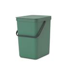 Afvalemmer Sort&Go 25L, Brabantia, groen