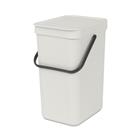 Afvalemmer Sort&Go 12L, Brabantia, wit