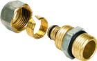 Henco 1 + O-ring Fitting met 2 aansluitingen | 1-1804-S