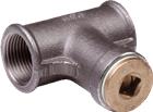 Nefit Industrial Zwart Fitting met 2 aansluitingen | 9175991004