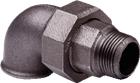 Nefit Industrial Zwart Fitting met 2 aansluitingen | 9170980003