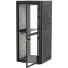 euroseats POD Rechthoekig Telefooncabine POD.001 Zwart 1.020 x 1.020 x 2.260 mm