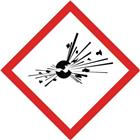 CLP-bord - Explosiegevaar - Zelfklevend - 120x120 mm