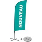 Beach Flag Alu Wind compleet - Nouveau- - kruisvoet - Showdown.