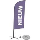 Beach Flag Alu Wind Compleet - nieuw - kruisvoet - Showdown.