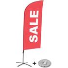 Beach Flag Alu Wind compleet - SALE - Kruisvoet - Showdown.