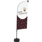 Beach Flag Alu Wind compleet - CAFE A EMPORTER - - watertankvoet.