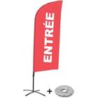 Beach Flag Alu Wind compleet - Entree- -  kruisvoet - Showdown.