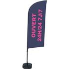 Beach Flag Alu Wind compleet - OUVERT 24H/7 7J/7 - watertankvoet.