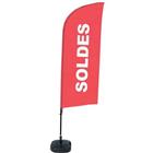 Beach Flag Alu Wind compleet - SOLDES - watertankvoet - Showdown.