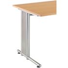 Bureau asymmetrisch C onderstel NS18 serie 180x100/80cm - Hammerbacher