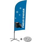 Beach Flag Alu Wind Compleet - Pneus hiver - kruisvoet - Showdown.